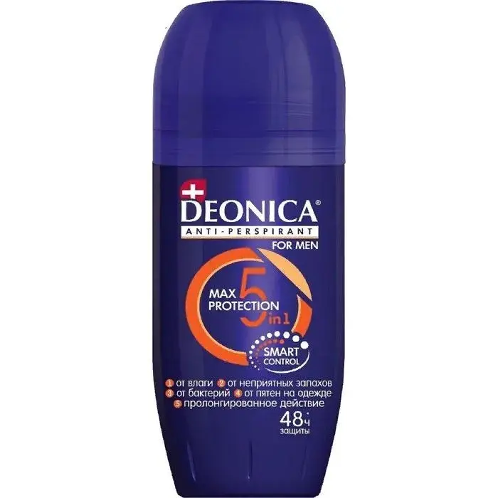 ДЕОНИКА (DEONICA) For men антиперспирант ролик Max Protection 5в1 45мл (АРНЕСТ, РФ)