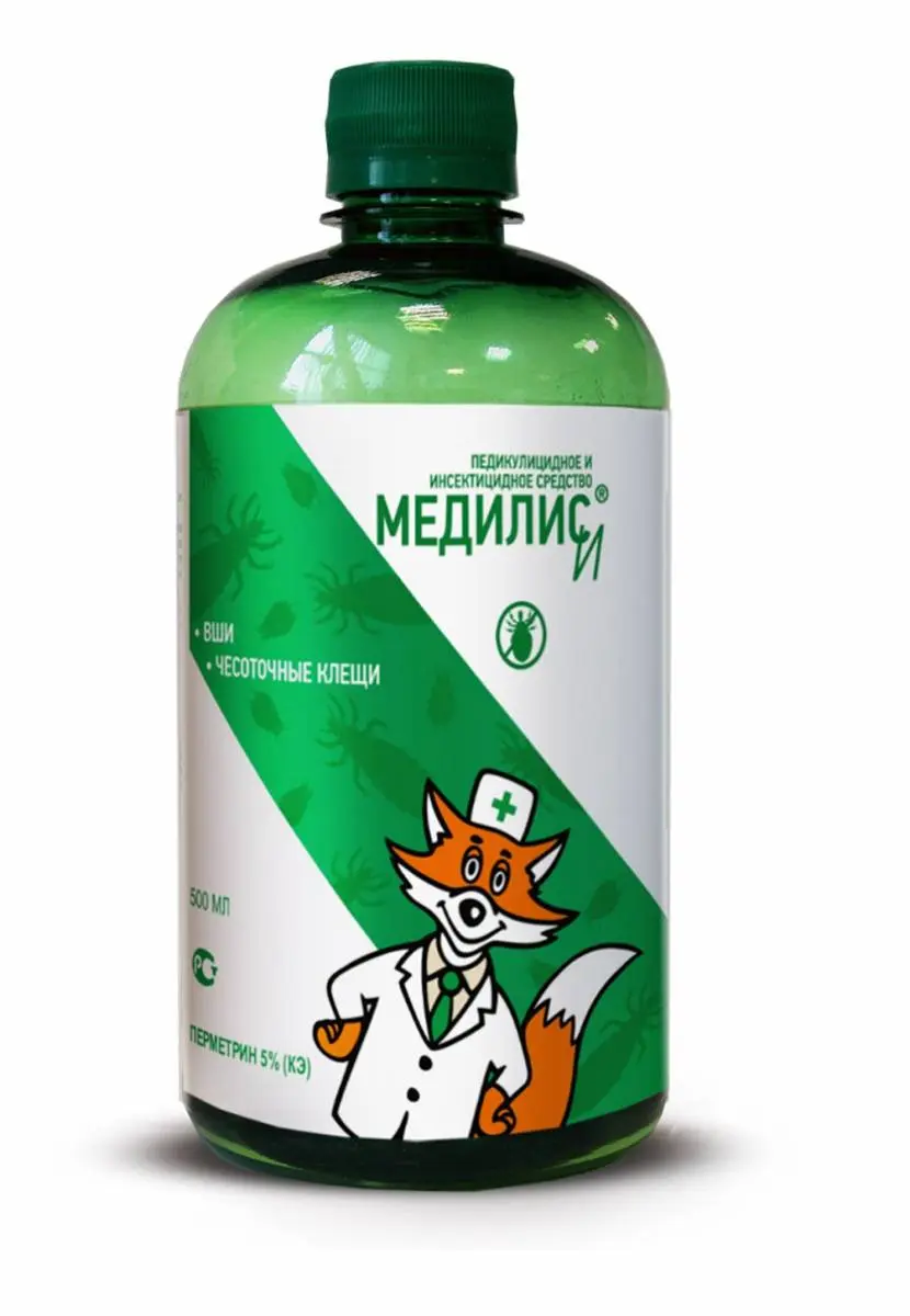 МЕДИЛИС И жидкость педикул (фл.) 500мл (Медилис-И Лаборатория, РФ)