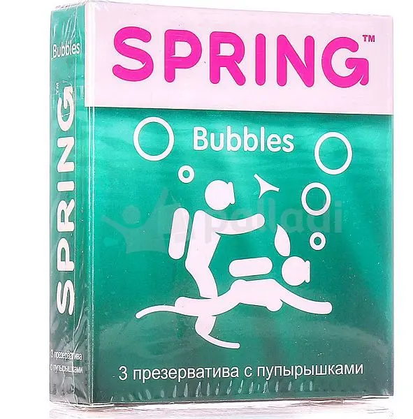 СПРИНГ Bubbles презервативы N3 (Донгтай Биомед Индастриал, КИТАЙ)