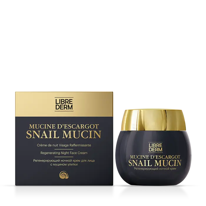 ЛИБРИДЕРМ Муцин улитки крем для лица ночной регенерир 50мл (БИОФАРМРУС, БЕЛАРУСЬ)