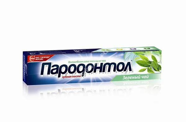 ПАРОДОНТОЛ зубная паста Зеленый чай 124г (Свобода, РФ)