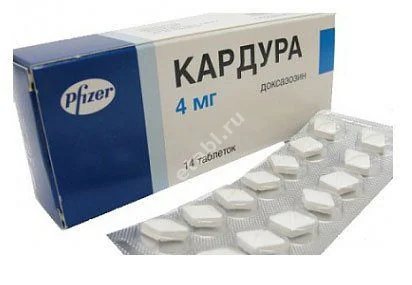 КАРДУРА табл. 4мг N14 (ПФАЙЗЕР, ГЕРМАНИЯ)