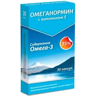 ОМЕГАНОРМИН 35% Витамин Е капс. 0.8г N30 (Полярис, РФ)