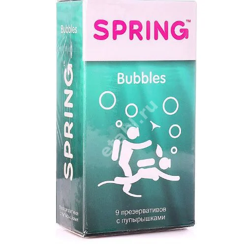 СПРИНГ Bubbles презервативы N9 (Донгтай Биомед Индастриал, КИТАЙ)