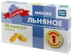 ЛЬНЯНОЕ МАСЛО капс. 0.5г N30 (РеалКапс, РФ)