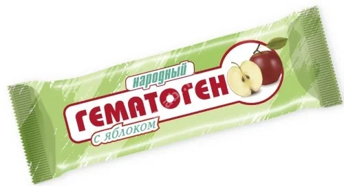 ГЕМАТОГЕН Народный 40г с яблоком (Сибирское Здоровье, РФ)