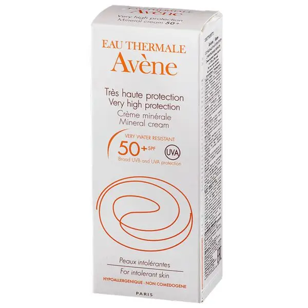 АВЕН (AVENE) крем солнцезащит SPF50+ с минер экраном 50мл (Пьер Фабр Лабораториз, ФРАНЦИЯ)