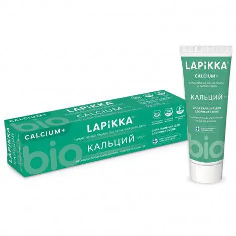 ЛАПИККА (LAPIKKA) зубная паста Кальций плюс 94г (ДИАРСИ (R.O.C.S.), РФ)