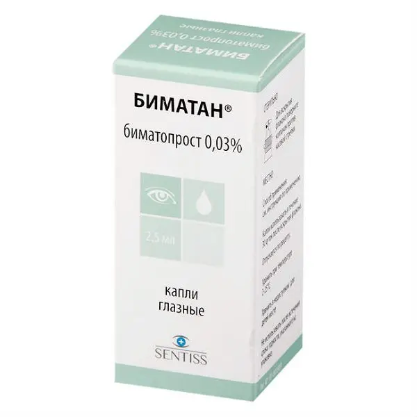 БИМАТАН капли глазн. (фл.) 0.03% - 2.5мл N1 (Джеомед Илач ве Саглыг Урунлери А.С., ИНДИЯ)