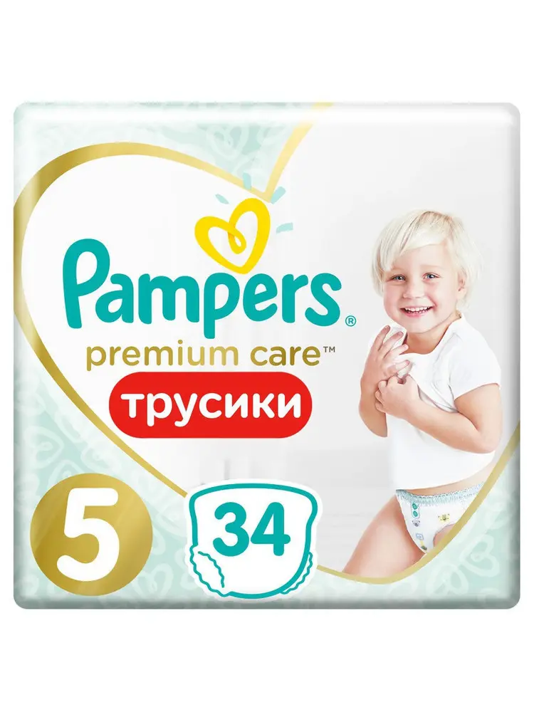 ПАМПЕРС подгузники-трусики Premium Care Pants 12-17кг р.юниор 5 N34 (ПРОКТЕР & ГЕМБЛ , ПОЛЬША)