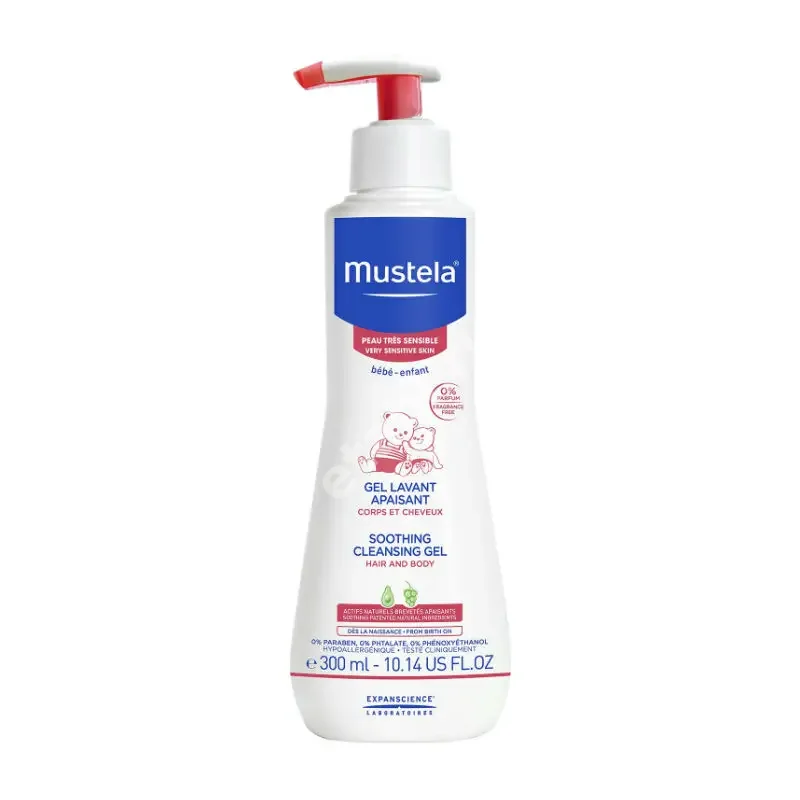 МУСТЕЛА (MUSTELA) Bebe гель д/купания успок 300мл (Лаборатория Экспансьянс, ФРАНЦИЯ)