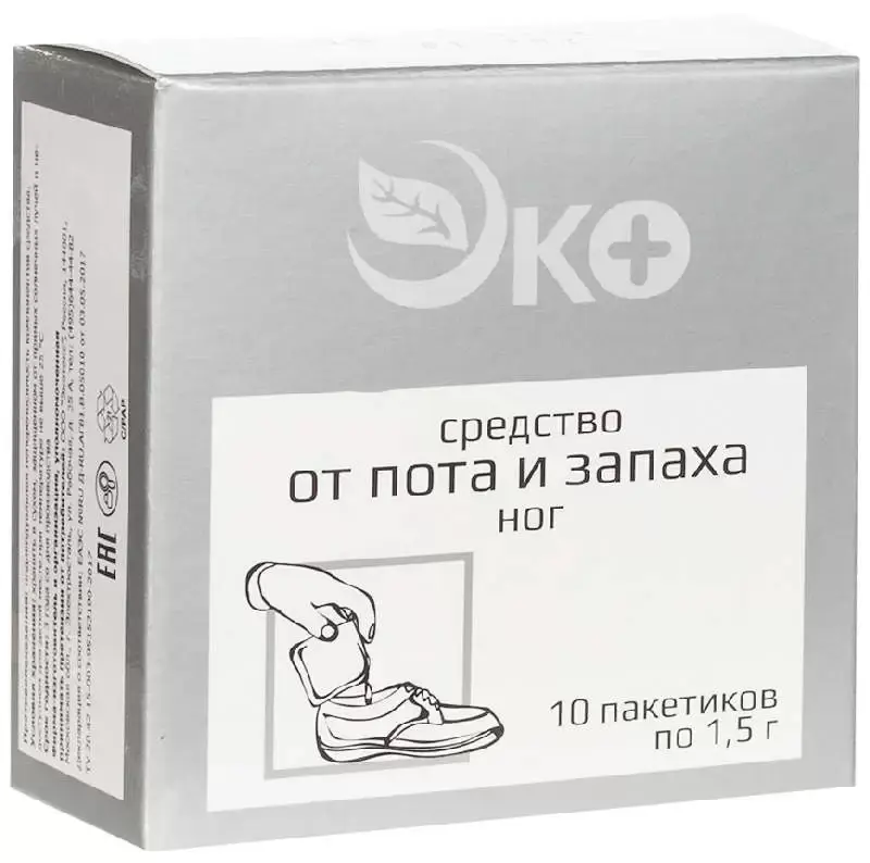 ЭКО Средство для ног от пота и запаха (пак.) 1.5г N10 (Экотекс, РФ)