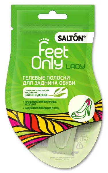 САЛТОН (SALTON) Гелевые полоски для пяток Feet Only Lady N2 (ЮПЕКО, КИТАЙ)