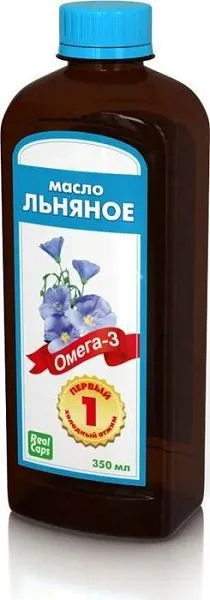 ЛЬНЯНОЕ МАСЛО (фл.) 350мл N1 (РеалКапс, РФ)