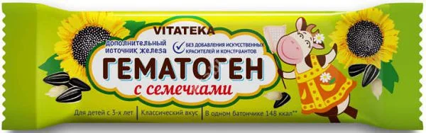 ГЕМАТОГЕН Витатека плитка 40г N1 (Фарм-Про, РФ)