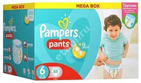 ПАМПЕРС подгузники детские Active Baby 15кг+ р.экстра лардж 6 N68 (Проктер энд Гэмбл  ГмбХ, РФ)