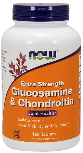 ГЛЮКОЗАМИН С ХОНДРОИТИНОМ НАУ (NOW) капс. (банк.) N120 (НАУ ФУДС, США)