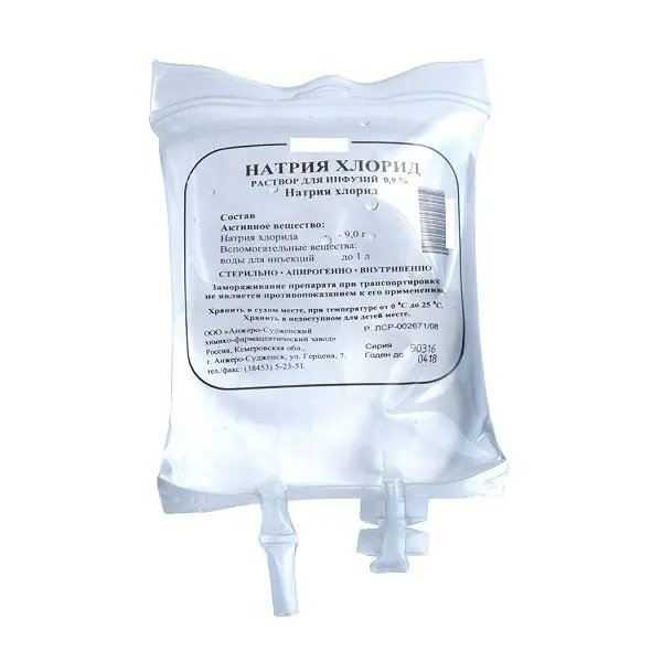 НАТРИЯ ХЛОРИД р-р д/инф. (конт.) 0.9% - 400мл N1 (АВЕКСИМА, РФ)