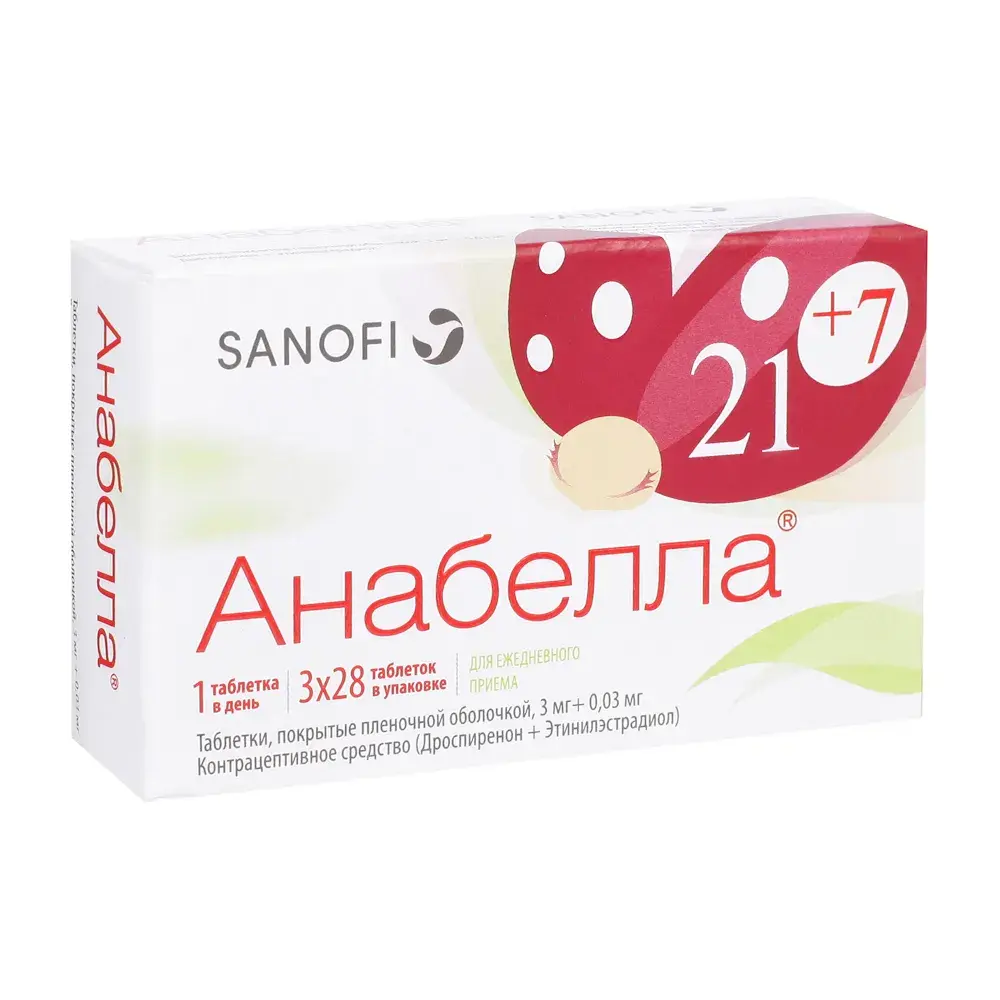 АНАБЕЛЛА табл. п.п.о. N84 (ЭББОТТ, ИСПАНИЯ)