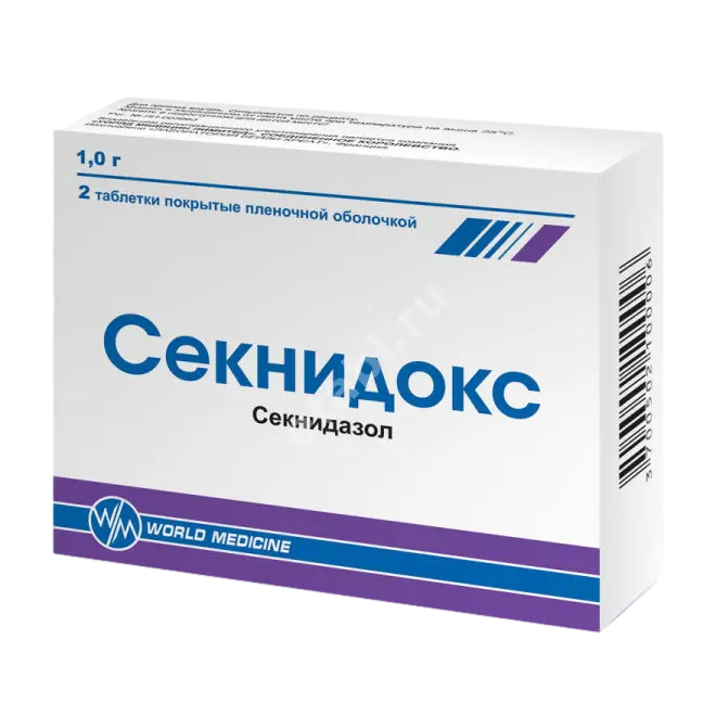 СЕКНИДОКС табл. п.п.о. 1г N2 (Лаборатория Бейли-Креат, ФРАНЦИЯ)