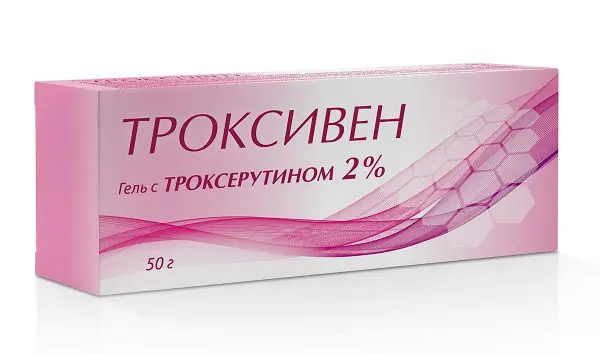 ТРОКСИВЕН гель д/наружн. прим. (туба) 2% - 50г N1 (Орбита СП, РФ)