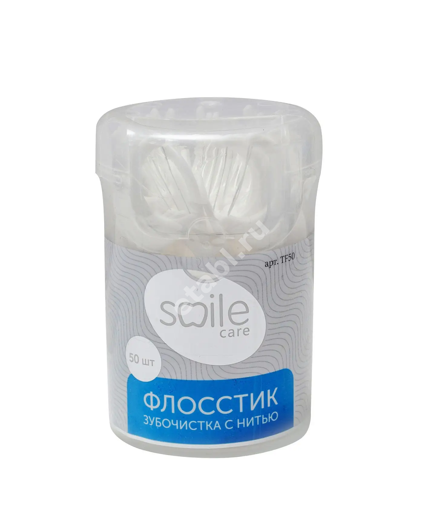 СМАЙЛ КЕА (Smile Care) зубочистка с нитью N50 (Хубей Кангнинг Протектив Продактс, КИТАЙ)