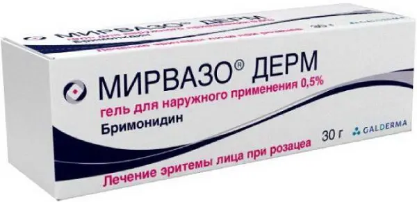 МИРВАЗО ДЕРМ гель (туба) 0.5% - 30г N1 (ГАЛДЕРМА, ФРАНЦИЯ)