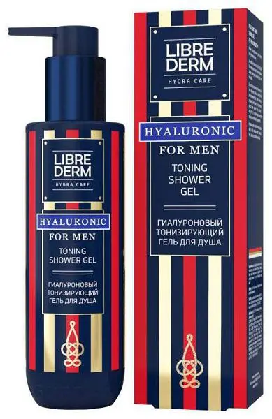 ЛИБРИДЕРМ For men гель для душа тонизир Гиалуроновый 250мл (БИОФАРМРУС, РФ)