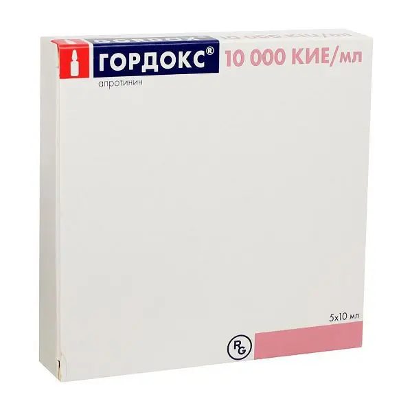 ГОРДОКС р-р для в/в введ. (амп.) 10 000КИЕ/мл - 10мл N5 (ГЕДЕОН РИХТЕР, ВЕНГРИЯ)