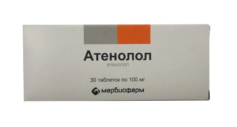 АТЕНОЛОЛ табл. 100мг N30 (Марбиофарм, РФ)