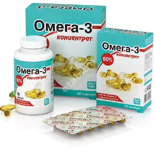 ОМЕГА-3 60% концентрат капс. 1г N90+80+30 (РеалКапс, РФ)