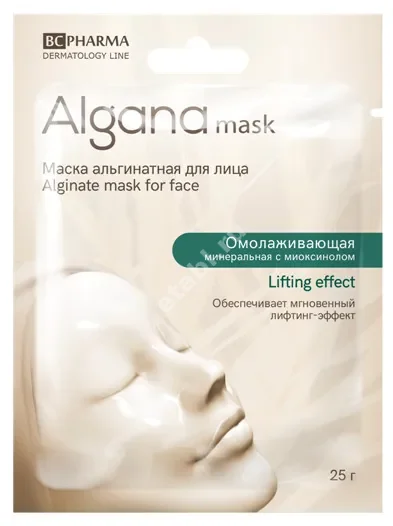 БиСи (BEAUTY CARE) маска для лица омолаж. Альгана минеральная лифтинг 25г (Лессониа, ФРАНЦИЯ)