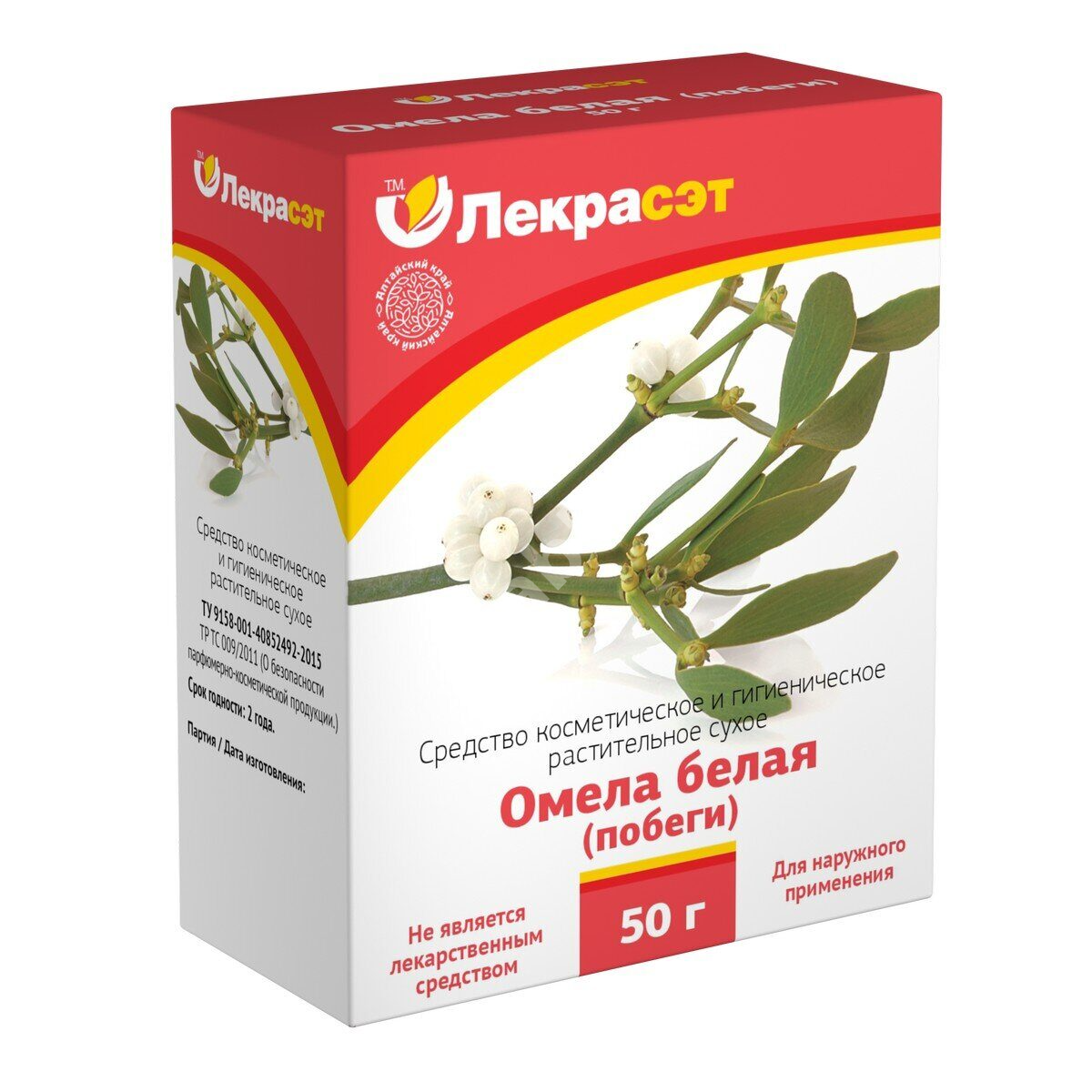 ОМЕЛЫ БЕЛОЙ ПОБЕГИ космет. ср-во 50г N1 (Лекра-СЭТ, РФ)