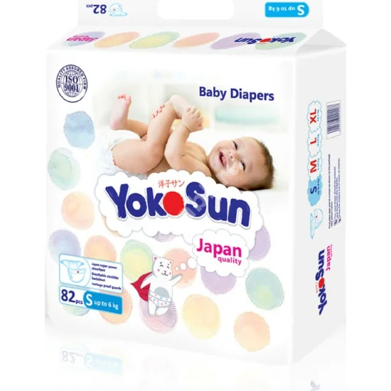 ЙОКОСАН (YOKOSUN) подгузники детские 0-6кг р.S N82 (Фуцзянь Провинция, КИТАЙ)