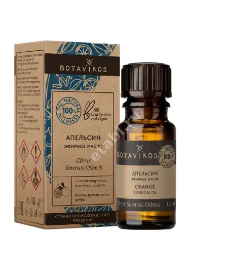 МАСЛО ЭФИРНОЕ Апельсин сладкий 10мл (БОТАНИКА, РФ)