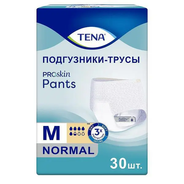 ТЕНА Pants трусы при недержании Normal 5.5кап. р.M 80-110см N30 (Эссити Хайджин энд Хелс, РФ/ПОЛЬША)