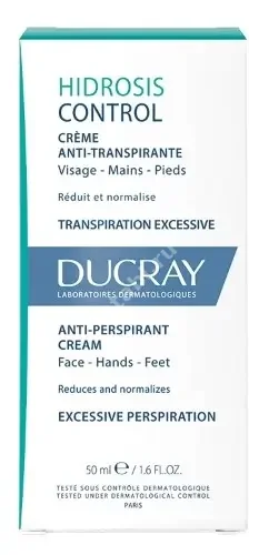 ДЮКРЭ (DUCRAY) Hidrosis Control дезодорант крем для рук/ног 50мл (ПЬЕР ФАБР, ФРАНЦИЯ)