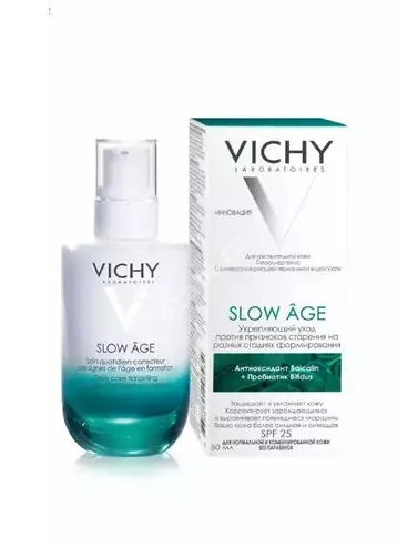 ВИШИ (VICHY) Слоу Эйдж крем-флюид для лица укрепл против признаков старения 50мл SPF25 (Косметик Актив Продюксьон, ИСПАНИЯ)
