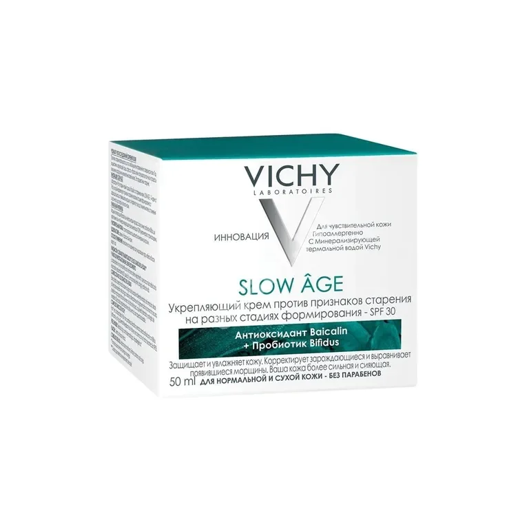 ВИШИ (VICHY) Слоу Эйдж крем для лица укрепл д/норм/сухой кожи против признаков старения SPF30 50мл (Косметик Актив Продюксьон, ИСПАНИЯ)