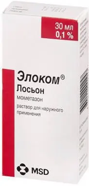 ЭЛОКОМ Лосьон р-р д/наружн. прим. 0.1% - 30мл N1 (МСД , КАНАДА/ИТАЛИЯ)