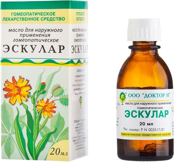 ЭСКУЛАР масло д/местн. прим. гомеопат. 20г N1 (Доктор Н, РФ)