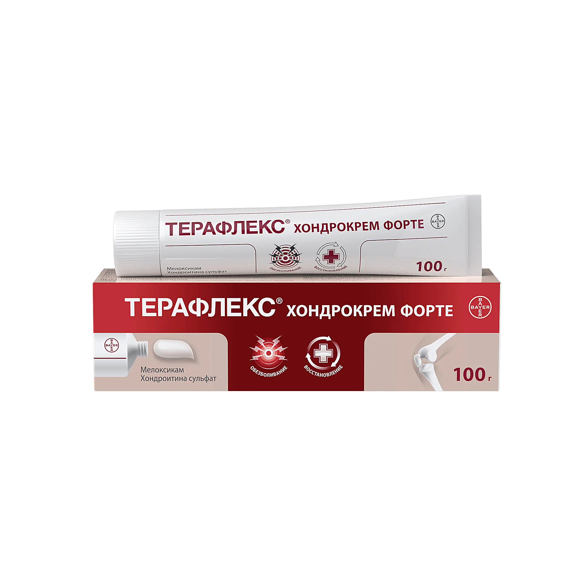 ТЕРАФЛЕКС ХОНДРОКРЕМ ФОРТЕ крем (туба) 1%+5% - 100г N1 (БАЙЕР, РФ)