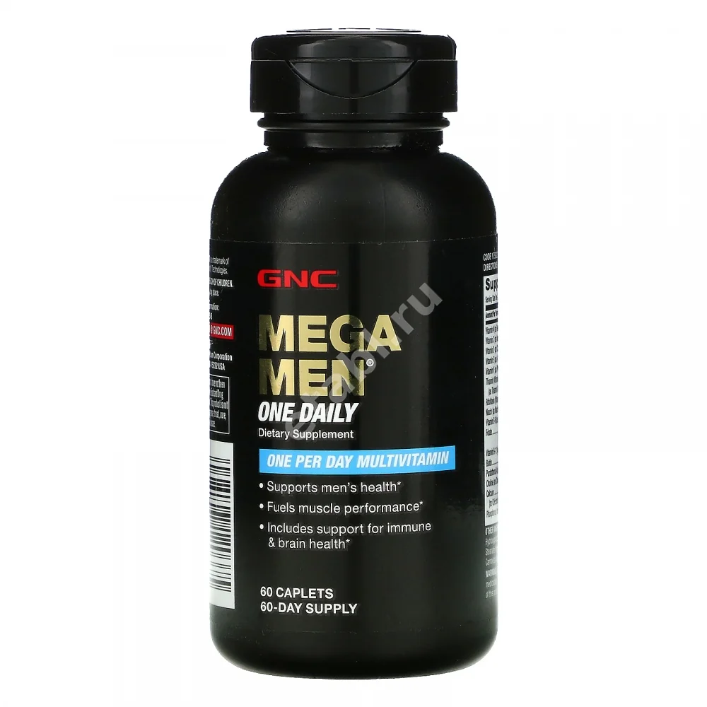 МЕГА МЕН ГНЦ (GNC) табл. N60 (Нутра Мануфактуринг, США)