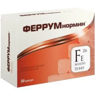 ФЕРРУМНОРМИН Комплекс капс. 40мг - 0.5г N30 (Фарм-Про, РФ)