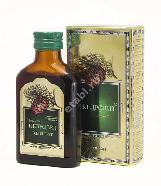 КЕДРОВИТ эликсир (бут. стекл.) 100мл N1 (ЛЮМИ, РФ)