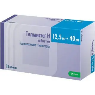 ТЕЛМИСТА Н табл. 12.5мг+40мг N28 (КРКА, СЛОВЕНИЯ)