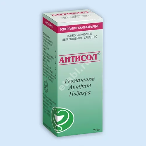 АНТИСОЛ капли (фл.) 25мл N1 (Гомеопатическая фармация, РФ)
