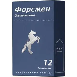 ФОРСМЕН презервативы ультратонкие гладкие N12 (Клевер, РФ)