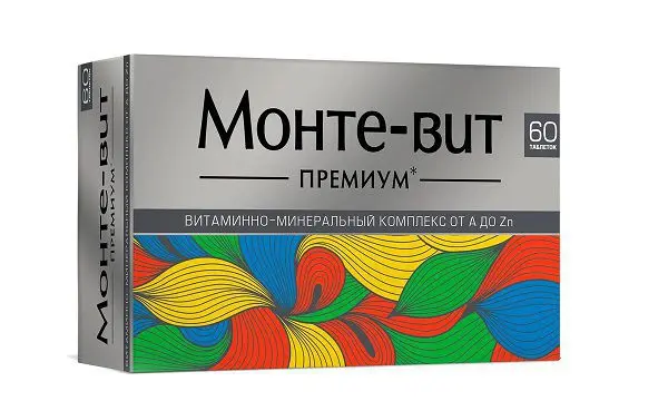 МОНТЕ-ВИТ ВМК  A-Zn Премиум табл. N60 (ВнешторгФарма, РФ)