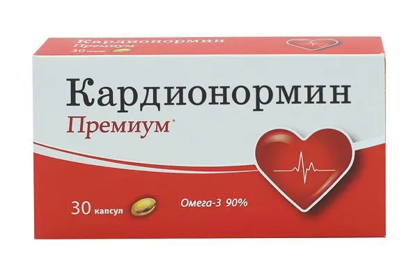 КАРДИОНОРМИН ПРЕМИУМ Омега-3 - 90% капс. N30 (Полярис, РФ)